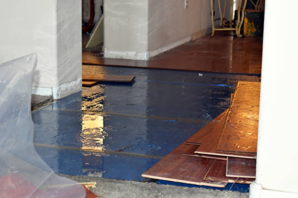 Professional Burst Pipe Cleanup technician working in Mapleville, RI